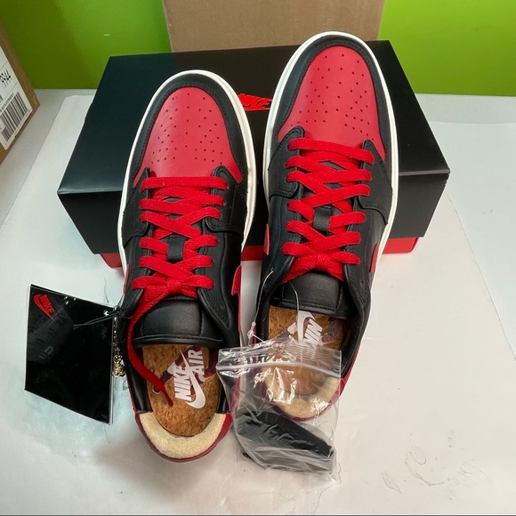 Air Jordan 1 Elevate Bred Black & Red Womens Size 10 Mens 8.5 Sneakers Shoes - Picture 12 of 12